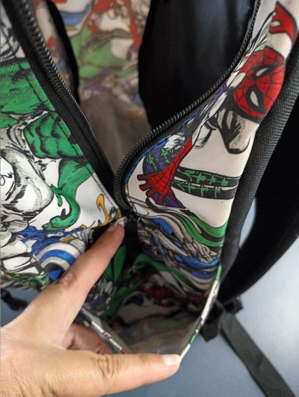 Marvel Multicolor Comic Panel Backpack - Picture 6 of 6